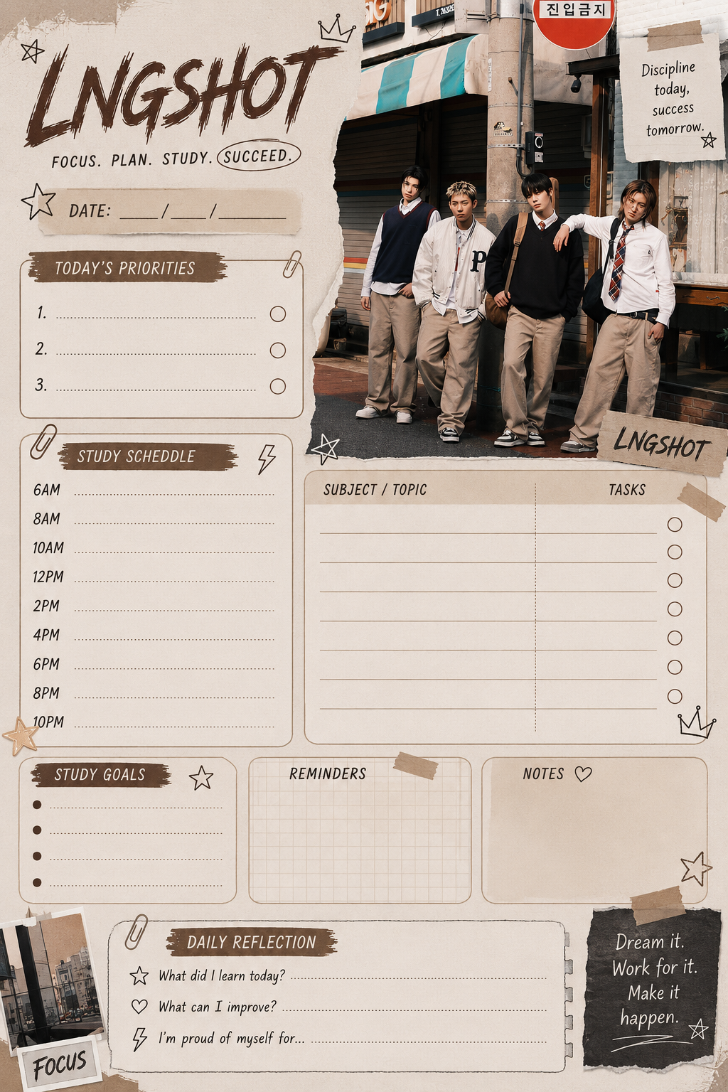 Aesthetic Study Planner