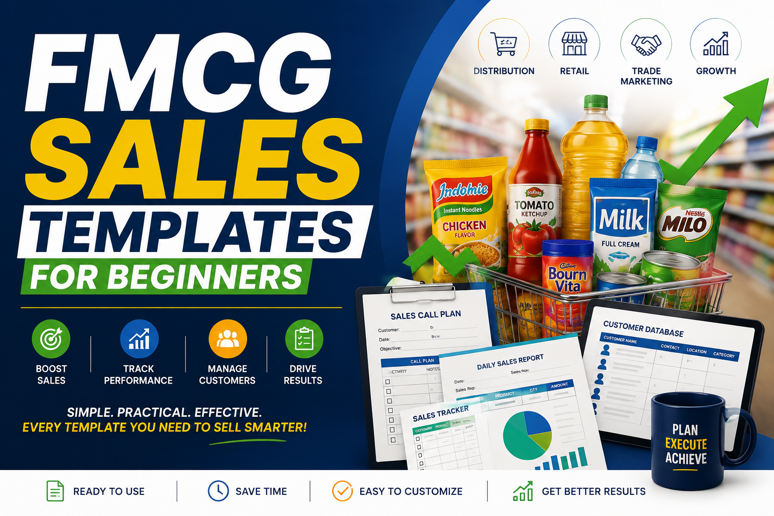 FMCG SALES TEMPLATES FOR BEGINNERS