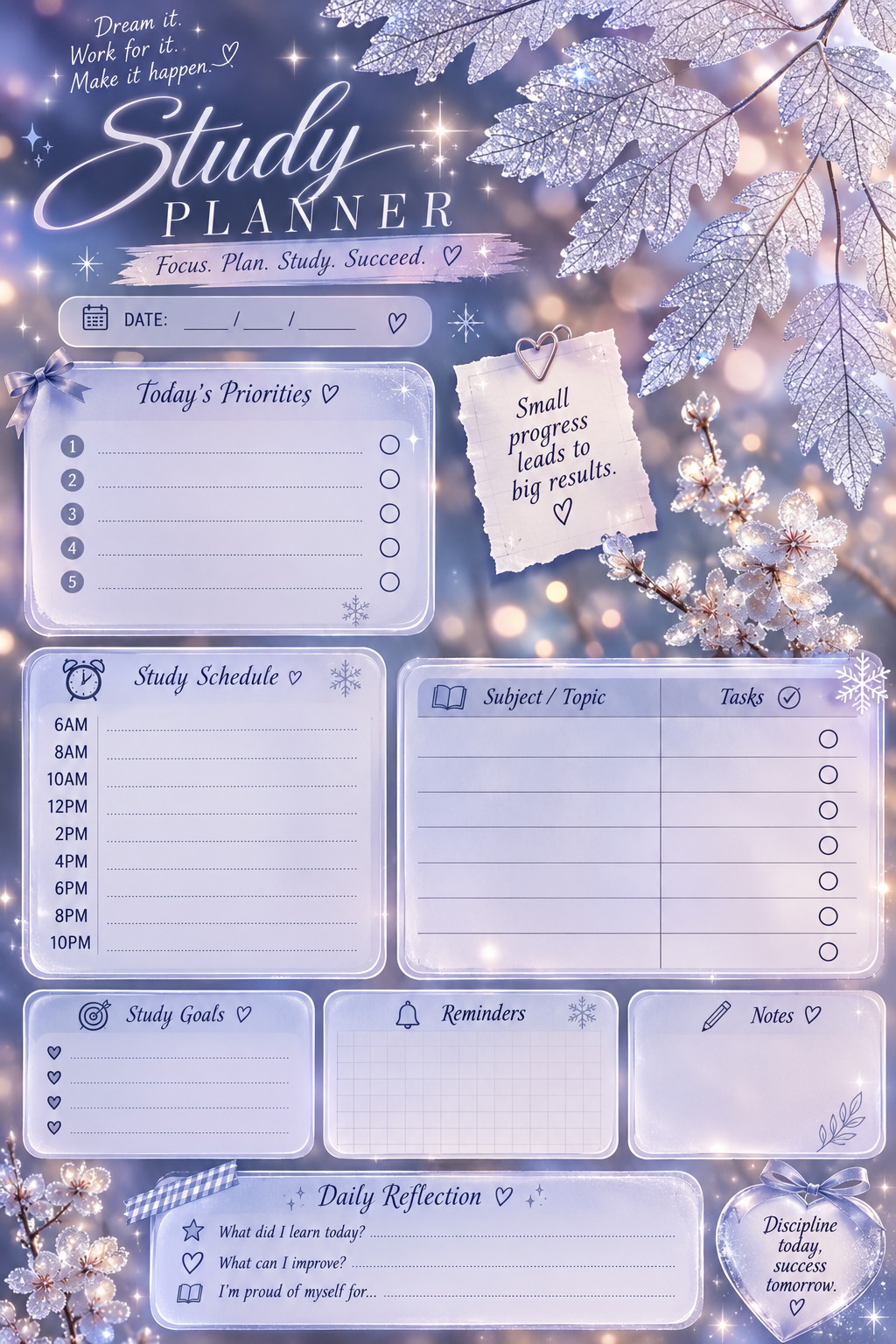 Aesthetic Study Planner