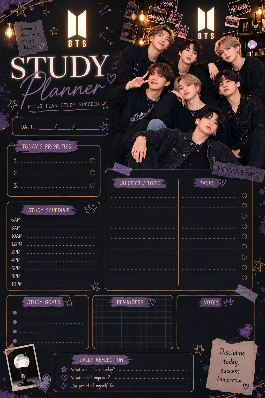 ✨Aesthetic Study Planner ✨